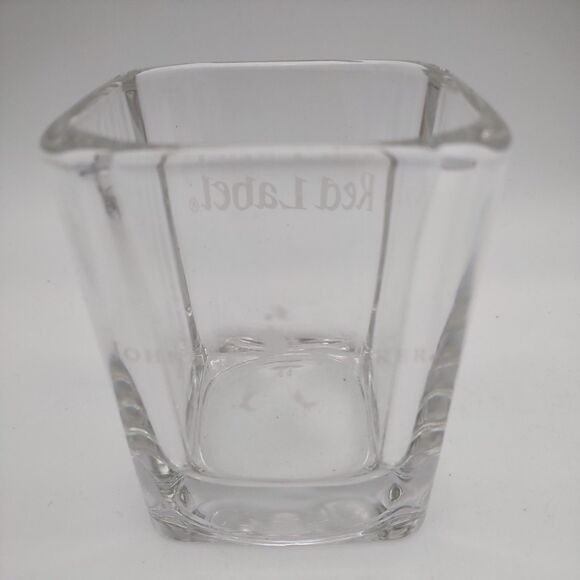Johnnie Walker Red Label Scotch Whiskey Square Glasses Set of 4 Boxed - Picture 8 of 11